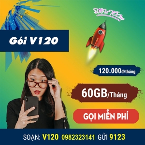 V120N Viettel - Có Ngay 120GB Data &amp; Gọi Thả Ga Miễn Phí